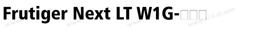 Frutiger Next LT W1G字体转换